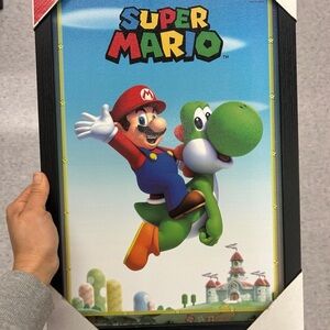 Super Mario Wall Art Poster - Green and Red